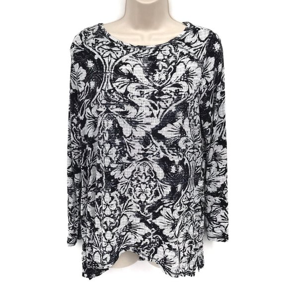 Chico’s Zenergy Stretchy Floral Print Blouse M - Picture 1 of 7